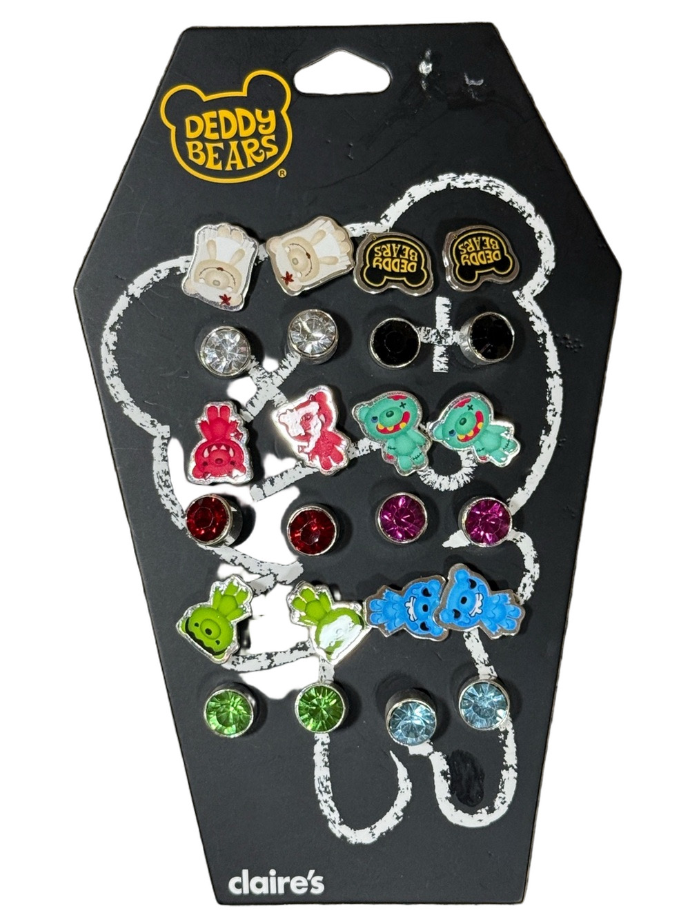 Deddy Bears Earring Set – Multicolor Studs by Claire's SKU1512